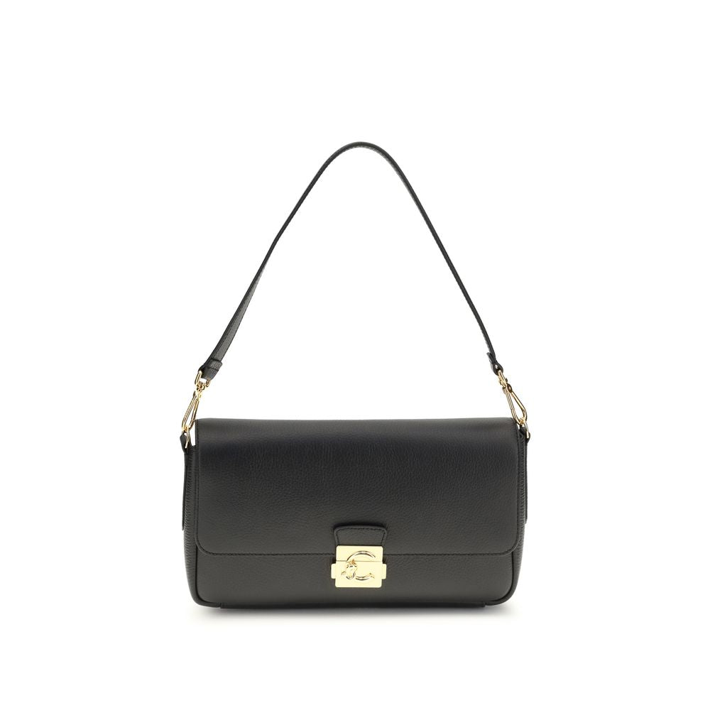 Black Calf Leather Bos Taurus Shoulder Bag