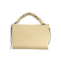 Beige Leather Women Handbag