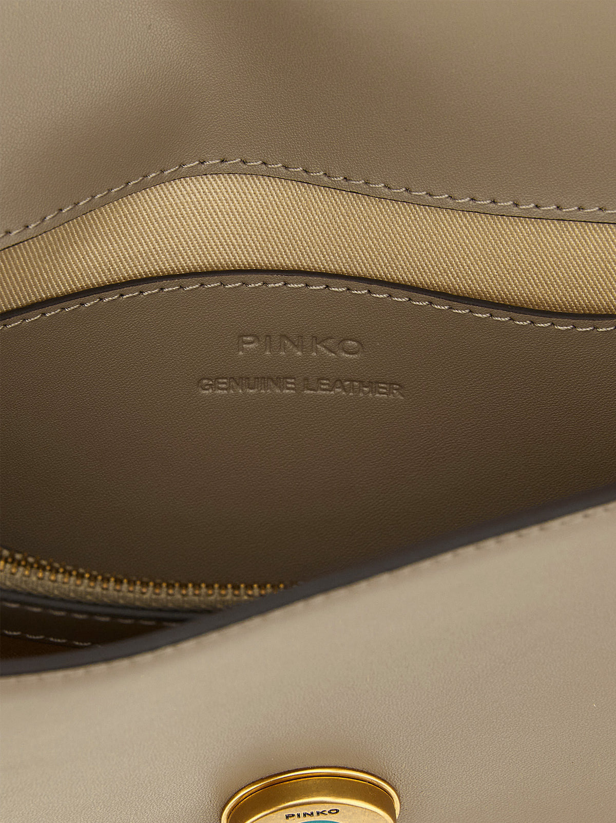 Gray Calfskin Crossbody Bag