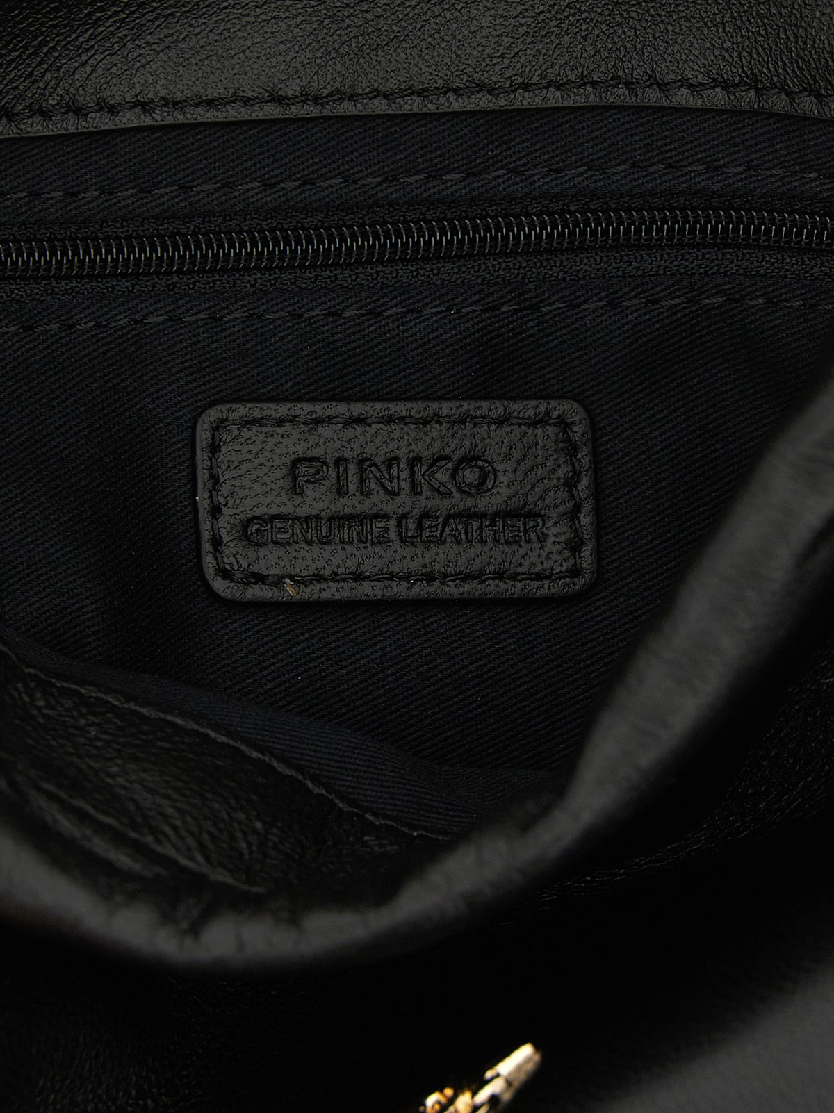 Black Lambskin Shoulder Bag