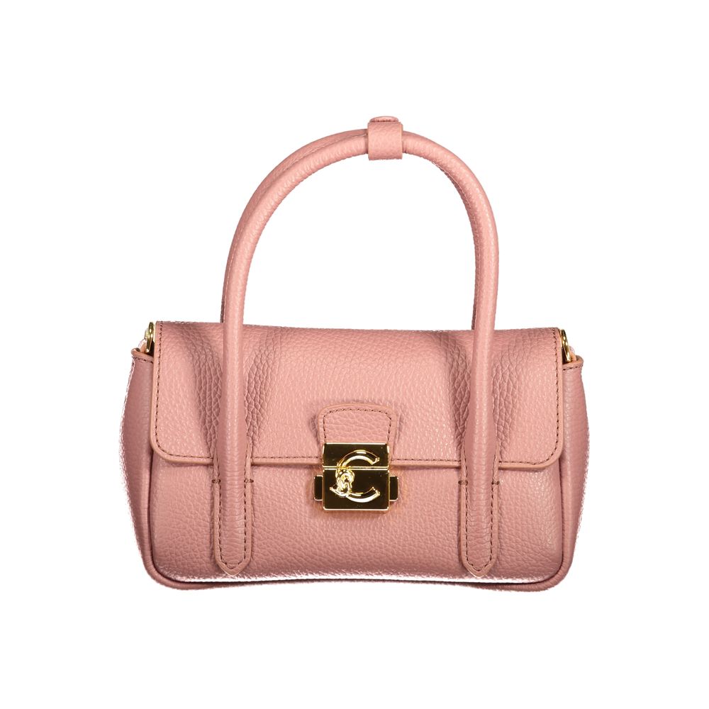 Pink Leather Handbag
